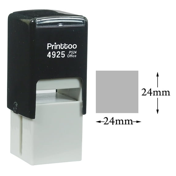 Printtoo Custom Text/Logo Rubber Stamp Personalized Self Inking Stamper 24 mm-Violet