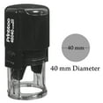 thumbnail image 1 of Printtoo Custom Text/Logo Self Inking Rubber Stamp Personalized Office Stationary 40 mm-Black, 1 of 5