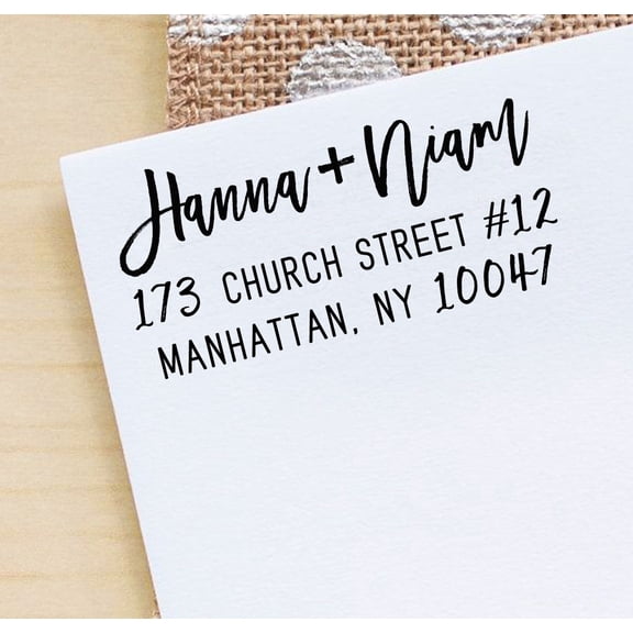 Printtoo Custom Wedding Invite Return Address Stamp Personalized Self Inking Rubber Stamp