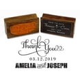 thumbnail image 1 of Printtoo Custom Wedding Thank You Personalized Wood Mounted Envelope Rubber Stamp, 1 of 1
