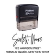thumbnail image 1 of Printtoo Customized Family Return Address Personalized Self Inking Calligraphy Rubber Stamp, 1 of 6