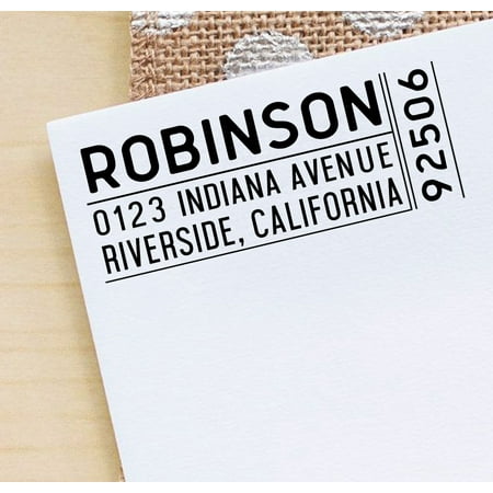 Printtoo Customized Family Return Address Stamper Personalized Self Inking Rubber Stamps
