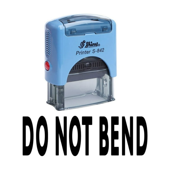 Printtoo DO NOT BEND Self Inking Rubber Stamp Custom Shiny Office Stationery Stamp