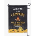 thumbnail image 1 of Printtoo Dark Grey Welcome To Our Campfire Campsite 12.5x18 Inches Double SidedFlagsDouble Sided CampFlagCampsiteFlagPersonalized Camping Flags, 1 of 4
