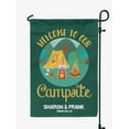 thumbnail image 1 of Printtoo Dark Teal Green Welcome To Our Campsite Outdoor Personalized Camping Flags For Campers Double SidedFlagCampsiteFlagOutdoor Garden Sign, 1 of 4