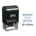 thumbnail image 1 of Printtoo Dater Stamp Self Inking With Custom Text & Date Office Stationery Date Rubber Stamp-Blue, 1 of 1