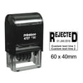 thumbnail image 1 of Printtoo Dater Stamp Self Inking With Rejected & Custom Text Line Office Stationery Date Rubber Stamp-Black, 1 of 1