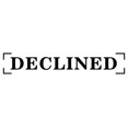 thumbnail image 1 of Printtoo Declined Self Inking Rubber Stamp Pre-Inked Office Stamp- Home Office Business Stationery, Black- 42 x 9 mm, 1 of 7