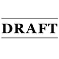 thumbnail image 1 of Printtoo Draft Self Inking Rubber Stamp Pre-Inked Office Stamp- Home Office Business Stationery, 47 x 20 mm Black, 1 of 7