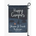thumbnail image 1 of Printtoo Dusty Blue Happy Campers Campsite Personalized Camping Flags For Campers Double Sided CampsiteFlagOutdoor GardenFlags, 1 of 4