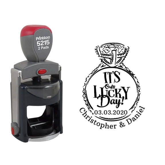 Printtoo E-MAIL Self Inking Rubber Stamp Office Stationary Stamp-Red