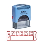 Printtoo ENTERED Self Inking Rubber Stamp Custom Shiny Office Stationery Stamp