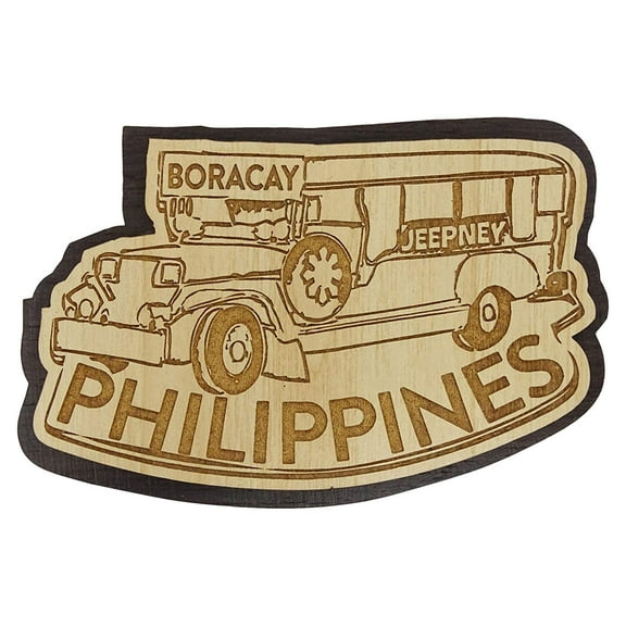 Printtoo Engraved Wooden Philippines Souvenir Fridge Magnet Gift Collectibles