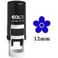 thumbnail image 1 of Printtoo FLOWER Self Inking Mini Rubber Stamp Colop Round Decorative Teachers Stamps 12mm, 1 of 3