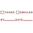 thumbnail image 1 of Printtoo Faxed Emailed Self Inking Rubber Stamp Pre-Inked Office Stamp- Home Office Business Stationery, 47 x 20 mm Red, 1 of 7