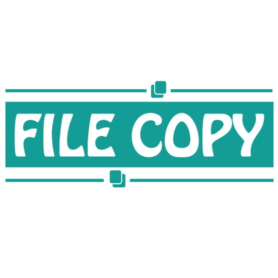 Printtoo File Copy Self Inking Rubber Stamp Pre-Inked Office Stamp- Home Office Business Stationery, 47 x 20 mm Green
