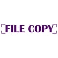 thumbnail image 1 of Printtoo File Copy Self Inking Rubber Stamp Pre-Inked Office Stamp- Home Office Business Stationery, Purple- 42 x 9 mm, 1 of 7