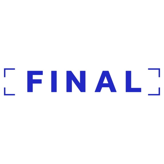 Printtoo Final Self Inking Rubber Stamp Pre-Inked Office Stamp- Home Office Business Stationery, Blue- 42 x 9 mm