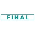 thumbnail image 1 of Printtoo Final Self Inking Rubber Stamp Pre-Inked Office Stamp- Home Office Business Stationery, Green- 42 x 9 mm, 1 of 7