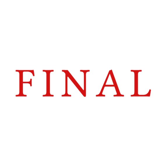 Printtoo Final Self Inking Rubber Stamp Pre-Inked Office Stamp- Home Office Business Stationery, Red- 42 x 9 mm