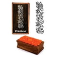 thumbnail image 1 of Printtoo Floral Vines Border Design Rectangular Wooden Rubber Stamp Block Scrap-Booking, 1 of 2