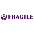 thumbnail image 1 of Printtoo Fragile Self Inking Rubber Stamp Pre-Inked Office Stamp- Home Office Business Stationery, Purple- 42 x 9 mm, 1 of 7