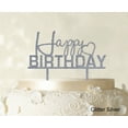thumbnail image 1 of "Printtoo ""Happy Birthday"" Cake Topper Personalized Glitter Cake Topper Cake Decorations Color Option Available 6""-7"" Inches Wide", 1 of 1
