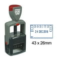 thumbnail image 1 of Printtoo Heavy Duty Dater Stamp With Received By Text & Sign Space Self Inking Date Rubber Stamp-Blue, 1 of 1
