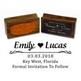thumbnail image 1 of Printtoo Invitation Custom Personalized Love Return Address Wood Mounted Rubber Stamp, 1 of 1