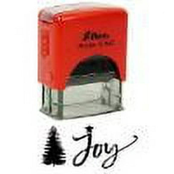 Printtoo Joy Self Inking Rubber Stamp Pre,Inked Office Stamp, Home Office Business Stationery, 38 x 14 mm, Black
