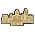 thumbnail image 1 of Printtoo Kanpur India Monuments Engraved Wooden Souvenir Fridge Magnet Collectibles Gift, 1 of 5