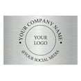 thumbnail image 1 of Printtoo Label for Small Business-100 RectangleCustom VinylPersonalized Labels for Packaging, Bottle, Brand Stickers-Classic Metallic Silver, 6x4 Inches, 1 of 5