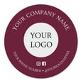 thumbnail image 1 of Printtoo Label Stickers for Small Business -100 RoundCustom Vinyl Waterproof Stickers -Personalized Labels for Handmade, Brand Stickers -Mulberry, 2x2 Inches, 1 of 6