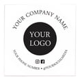 thumbnail image 1 of Printtoo Label for Small Business-100 SquareCustom VinylPersonalized Labels for Packaging, Bottle, Brand Stickers-Classic White, 2x2 Inches, 1 of 5