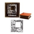 thumbnail image 1 of Printtoo Leaf Frame Pattern Craft Textile Square Wooden Rubber Stamp Scrap-booking-4 x 4 Inches, 1 of 2