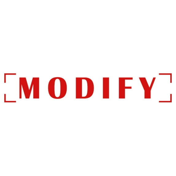 Printtoo Modify Self Inking Rubber Stamp Pre-Inked Office Stamp- Home Office Business Stationery, Red- 42 x 9 mm