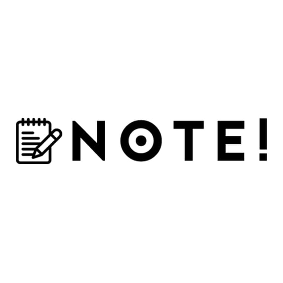 Printtoo Note Self Inking Rubber Stamp Pre-Inked Office Stamp- Home Office Business Stationery, Black- 42 x 9 mm