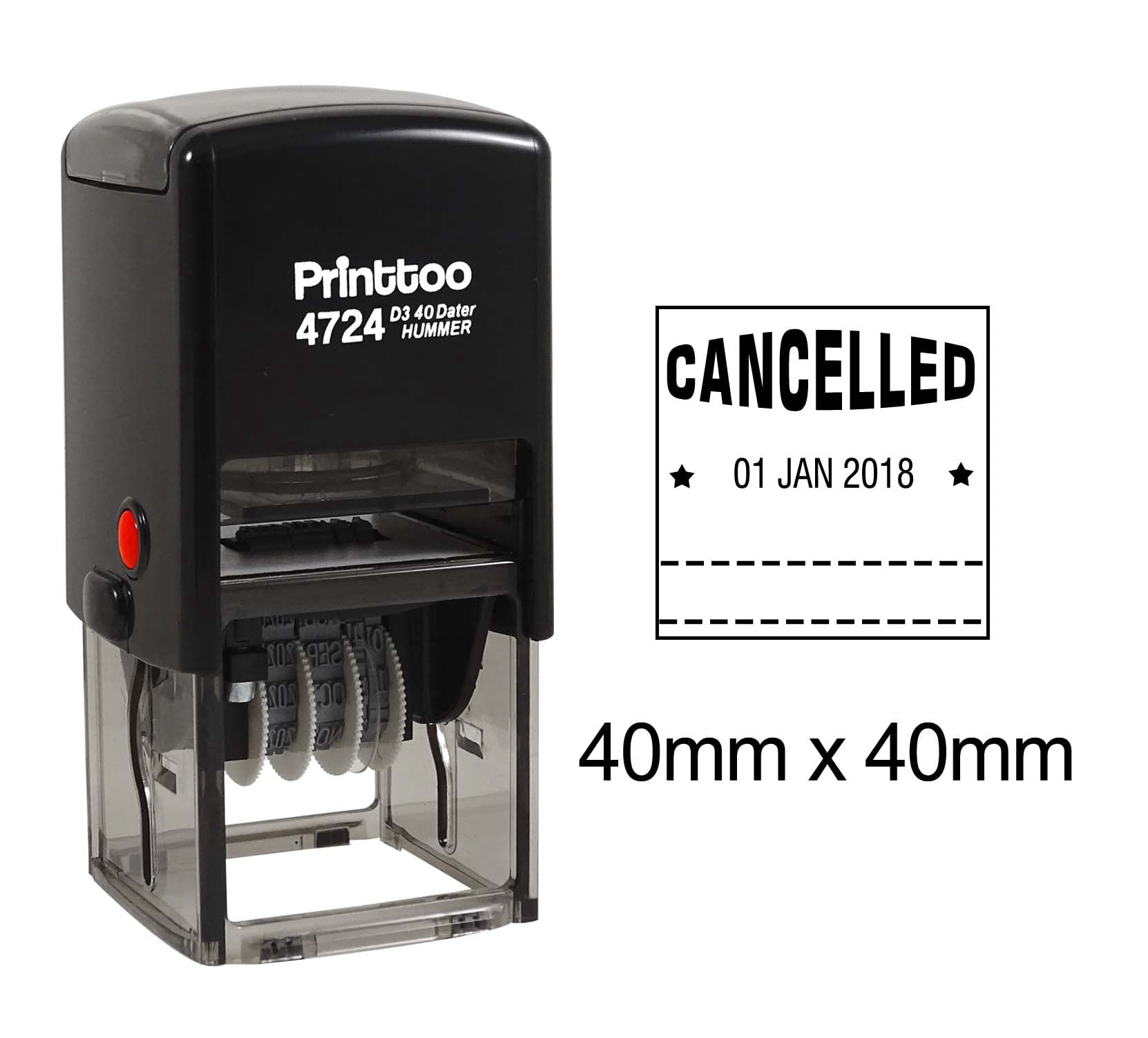 Printtoo Office Document Stationery Dater Stamp Self Inking With ...