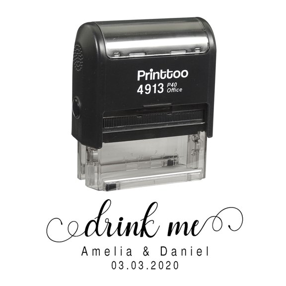 Printtoo Office Stationery Dater Stamp Self Inking With Shipped Text Date Round Rubber Stamp-Black