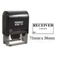 thumbnail image 1 of Printtoo Office Stationery Dater Stamp With Received By Text & Signature Space Self Inking Rubber Stamp-Black, 1 of 1