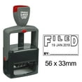 thumbnail image 1 of Printtoo Office Stationery Heavy Duty Dater Stamp With Filed By Text Date Self Inking Rubber Stamp-Black, 1 of 3