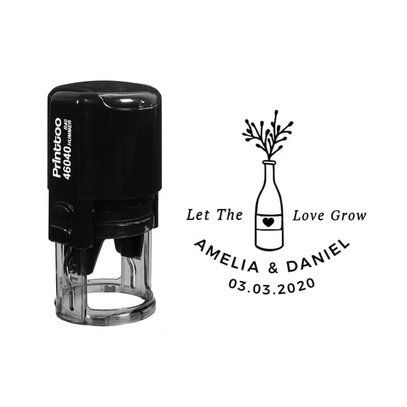 Printtoo Office Stationery Heavy Duty Dater Stamp With Posted By Text Self Inking Rubber Stamp-Blue