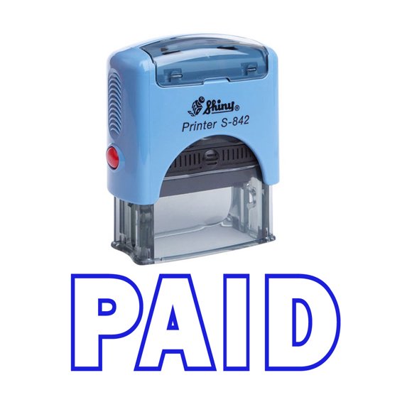 Printtoo PAID Self Inking Rubber Stamp Office Stationery Custom Shiny Stamp