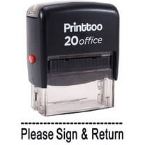 Printtoo PLEASE SIGN & RETURN Self Inking Rubber Stamp Office Stationary Stamp-Black