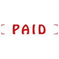 thumbnail image 1 of Printtoo Paid Self Inking Rubber Stamp Pre-Inked Office Stamp- Home Office Business Stationery, Red- 42 x 9 mm, 1 of 7