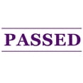 thumbnail image 1 of Printtoo Passed Self Inking Rubber Stamp Pre-Inked Office Stamp- Home Office Business Stationery, 47 x 20 mm Purple, 1 of 7