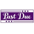 thumbnail image 1 of Printtoo Past Due Self Inking Rubber Stamp Pre-Inked Office Stamp- Home Office Business Stationery, 47 x 20 mm Purple, 1 of 7