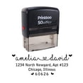 thumbnail image 1 of Printtoo Personalized Black Self Inking Address Wedding Favor Stamp Custom Rubber Stamper-68 x 30 mm, 1 of 6
