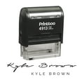 thumbnail image 1 of Printtoo Personalized Black Self Inking Custom Custom Signature Rubber Stamper-58 x 22 mm, 1 of 6