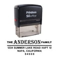thumbnail image 1 of Printtoo Personalized Black Self Inking Housewarming Stamp Custom Address Rubber Stamper -68 x 30 mm, 1 of 6